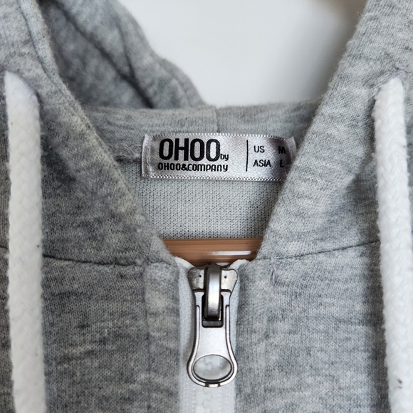 Men's Slim Fit Lightweight Zip Up Hoodie | Gray - Size Medium - Picture 3 of 3